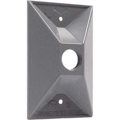 Hubbell-Raco - Weatherproof Box Covers Cover Shape: Rectangle Number of Holes in Outlet: 1 - Americas Industrial Supply