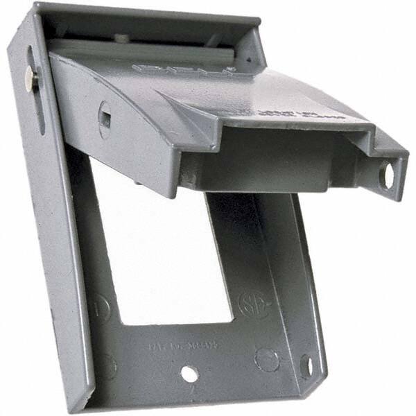 Hubbell-Raco - Weatherproof Box Covers Cover Shape: Rectangle Number of Holes in Outlet: 1 - Americas Industrial Supply