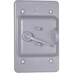 Hubbell-Raco - Weatherproof Box Covers Cover Shape: Rectangle Number of Holes in Outlet: 1 - Americas Industrial Supply