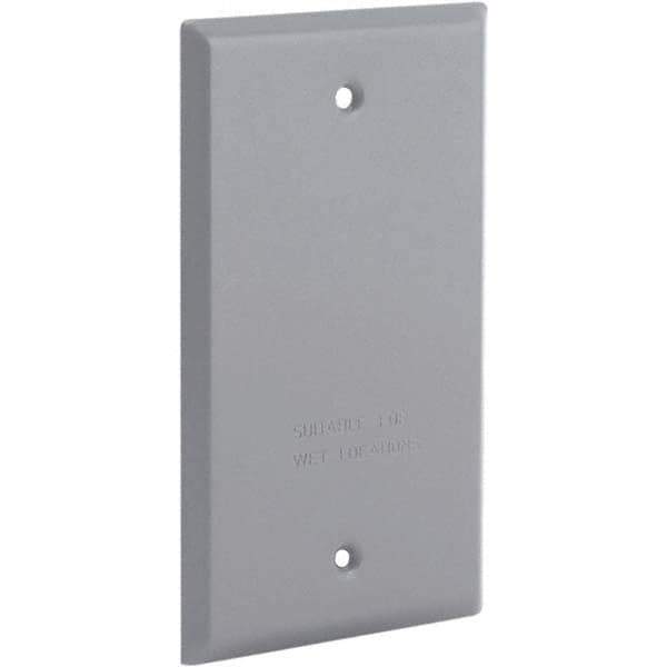 Hubbell-Raco - Weatherproof Box Covers Cover Shape: Rectangle Number of Holes in Outlet: 0 - Americas Industrial Supply