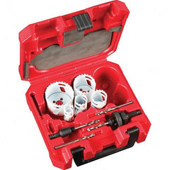 Milwaukee Tool - Hole Saw Kits Minimum Saw Diameter (Inch): 7/8 Maximum Saw Diameter (Inch): 2-1/2 - Americas Industrial Supply