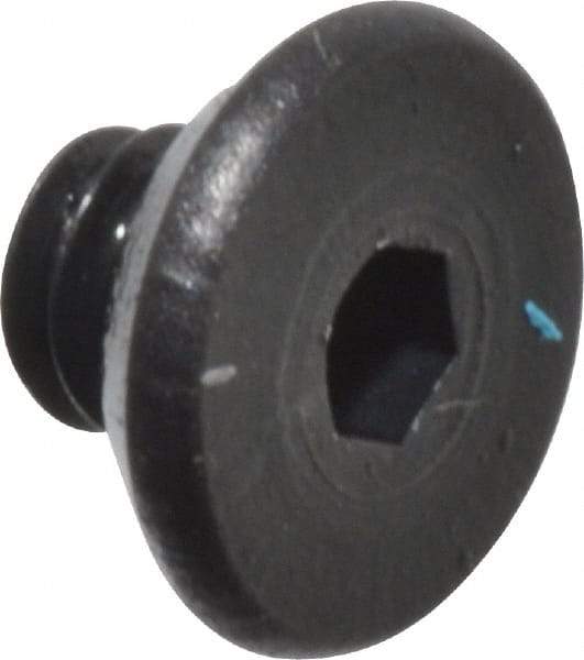 Value Collection - #2-56 UNC Hex Socket Drive, Flat Screw - Alloy Steel, Black Oxide Finish, Fully Threaded, 1/8" OAL - Americas Industrial Supply
