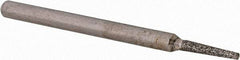 Dremel - 5/64" Head Diam, Round Tip Point, Diamond Mounted Point - Teal, 1/8" Shank Diam - Americas Industrial Supply