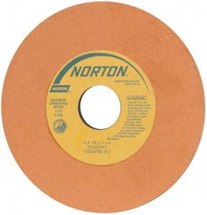 Norton - 6" Diam x 1-1/4" Hole x 1/4" Thick, K Hardness, 220 Grit Surface Grinding Wheel - Aluminum Oxide, Very Fine Grade, 4,140 Max RPM, Vitrified Bond - Americas Industrial Supply
