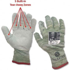 Tilsatec - Size L (9), ANSI Cut Lvl A4, Puncture Lvl 4, Abrasion Lvl 4, Cut & Puncture Resistant Gloves - Americas Industrial Supply