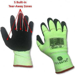 Tilsatec - Size 2XS (5), ANSI Cut Lvl A4, Puncture Lvl 3, Abrasion Lvl 4, Micro-Foam Nitrile Coated Cut & Puncture Resistant Gloves - Americas Industrial Supply