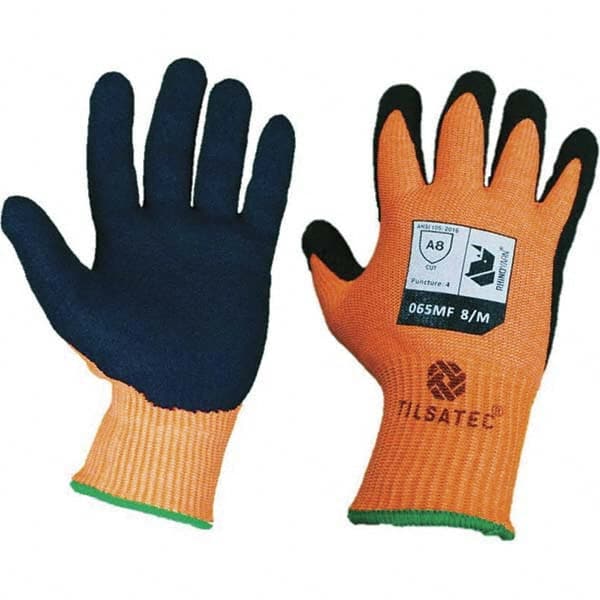 Tilsatec - Size 3XL (12), ANSI Cut Lvl A8, Puncture Lvl 4, Abrasion Lvl 4, Micro-Foam Nitrile Coated Cut & Puncture Resistant Gloves - Americas Industrial Supply