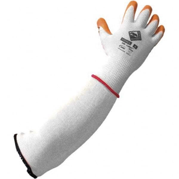 Tilsatec - Size M (8), ANSI Cut Lvl A9, Puncture Lvl 4, Abrasion Lvl 4, Latex Coated Cut & Puncture Resistant Gloves - Americas Industrial Supply