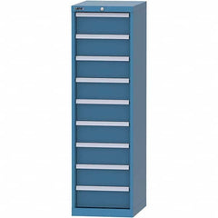 LISTA - 9 Drawer, 45 Compartment Bright Blue Steel Modular Storage Cabinet - Americas Industrial Supply