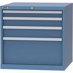 LISTA - 4 Drawer, 45 Compartment Bright Blue Steel Modular Storage Cabinet - Americas Industrial Supply