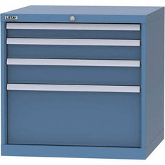 LISTA - 4 Drawer, 45 Compartment Bright Blue Steel Modular Storage Cabinet - Americas Industrial Supply