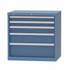 LISTA - 4 Drawer, 124 Compartment Bright Blue Steel Modular Storage Cabinet - Americas Industrial Supply