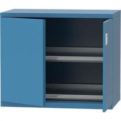 LISTA - 84 Compartment Bright Blue Steel Modular Storage Cabinet - Americas Industrial Supply