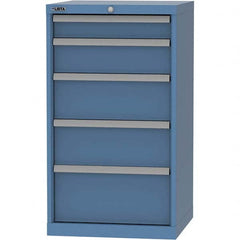 LISTA - 5 Drawer, 84 Compartment Bright Blue Steel Modular Storage Cabinet - Americas Industrial Supply