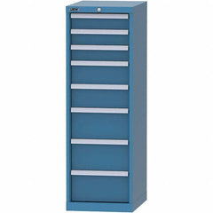 LISTA - 8 Drawer, 216 Compartment Bright Blue Steel Modular Storage Cabinet - Americas Industrial Supply