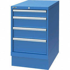 LISTA - 4 Drawer, 29 Compartment Bright Blue Steel Modular Storage Cabinet - Americas Industrial Supply