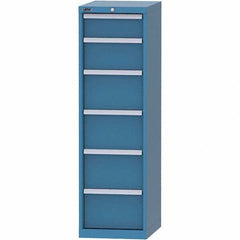 LISTA - 6 Drawer, 216 Compartment Bright Blue Steel Modular Storage Cabinet - Americas Industrial Supply