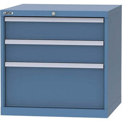 LISTA - 3 Drawer, 45 Compartment Bright Blue Steel Modular Storage Cabinet - Americas Industrial Supply