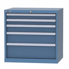 LISTA - 3 Drawer, 124 Compartment Bright Blue Steel Modular Storage Cabinet - Americas Industrial Supply