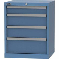 LISTA - 4 Drawer, 84 Compartment Bright Blue Steel Modular Storage Cabinet - Americas Industrial Supply