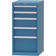 LISTA - 5 Drawer, 216 Compartment Bright Blue Steel Modular Storage Cabinet - Americas Industrial Supply