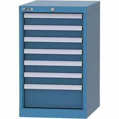LISTA - 7 Drawer, 216 Compartment Bright Blue Steel Modular Storage Cabinet - Americas Industrial Supply