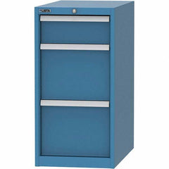 LISTA - 3 Drawer, 45 Compartment Bright Blue Steel Modular Storage Cabinet - Americas Industrial Supply