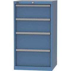 LISTA - 4 Drawer, 84 Compartment Bright Blue Steel Modular Storage Cabinet - Americas Industrial Supply
