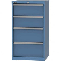 LISTA - 4 Drawer, 84 Compartment Bright Blue Steel Modular Storage Cabinet - Americas Industrial Supply