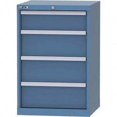 LISTA - 4 Drawer, 84 Compartment Bright Blue Steel Modular Storage Cabinet - Americas Industrial Supply