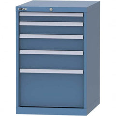 LISTA - 4 Drawer, 99 Compartment Bright Blue Steel Modular Storage Cabinet - Americas Industrial Supply