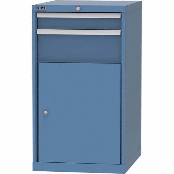 LISTA - 4 Drawer, 99 Compartment Bright Blue Steel Modular Storage Cabinet - Americas Industrial Supply