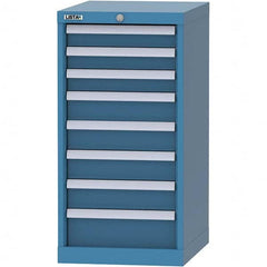 LISTA - 8 Drawer, 216 Compartment Bright Blue Steel Modular Storage Cabinet - Americas Industrial Supply