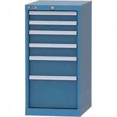 LISTA - 6 Drawer, 216 Compartment Bright Blue Steel Modular Storage Cabinet - Americas Industrial Supply