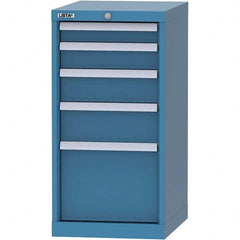 LISTA - 5 Drawer, 216 Compartment Bright Blue Steel Modular Storage Cabinet - Americas Industrial Supply