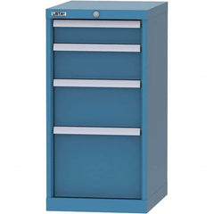 LISTA - 4 Drawer, 216 Compartment Bright Blue Steel Modular Storage Cabinet - Americas Industrial Supply