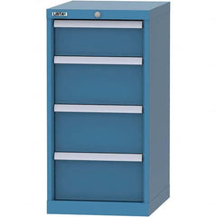 LISTA - 4 Drawer, 216 Compartment Bright Blue Steel Modular Storage Cabinet - Americas Industrial Supply