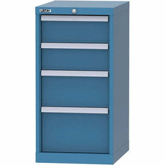 LISTA - 4 Drawer, 216 Compartment Bright Blue Steel Modular Storage Cabinet - Americas Industrial Supply
