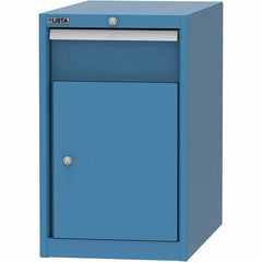 LISTA - 1 Drawer, 45 Compartment Bright Blue Steel Modular Storage Cabinet - Americas Industrial Supply