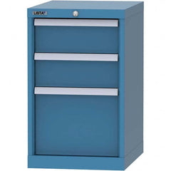 LISTA - 3 Drawer, 216 Compartment Bright Blue Steel Modular Storage Cabinet - Americas Industrial Supply