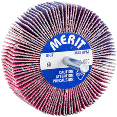 Merit Abrasives - Mounted Flap Wheels Abrasive Type: Coated Outside Diameter (Inch): 3 - Americas Industrial Supply