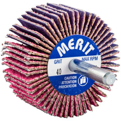 Merit Abrasives - Mounted Flap Wheels Abrasive Type: Coated Outside Diameter (Inch): 2 - Americas Industrial Supply