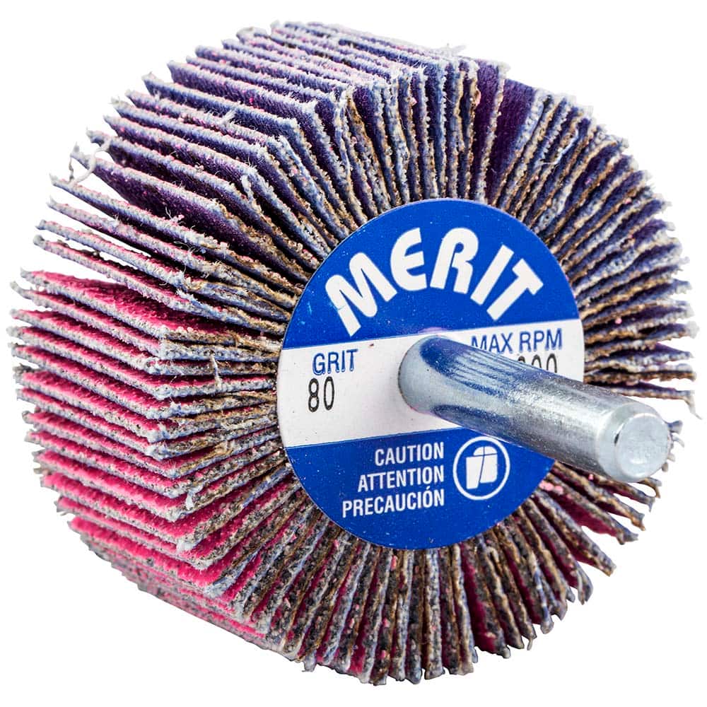 Merit Abrasives - Mounted Flap Wheels Abrasive Type: Coated Outside Diameter (Inch): 2 - Americas Industrial Supply