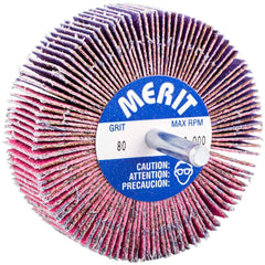 Merit Abrasives - Mounted Flap Wheels Abrasive Type: Coated Outside Diameter (Inch): 3 - Americas Industrial Supply