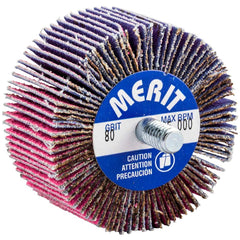 Merit Abrasives - 2 x 1" 80 Grit Ceramic Alumina Unmounted Flap Wheel - Americas Industrial Supply