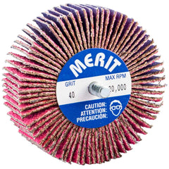 Merit Abrasives - 3 x 1" 40 Grit Ceramic Alumina Unmounted Flap Wheel - Americas Industrial Supply