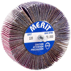 Merit Abrasives - 3 x 1" 120 Grit Ceramic Alumina Unmounted Flap Wheel - Americas Industrial Supply