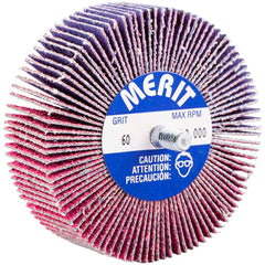 Merit Abrasives - 3 x 1" 60 Grit Ceramic Alumina Unmounted Flap Wheel - Americas Industrial Supply