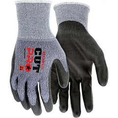 MCR Safety - Size M, ANSI Cut Lvl A4, Puncture Lvl 3, Polyurethane Coated Cut & Puncture Resistant Gloves - Americas Industrial Supply