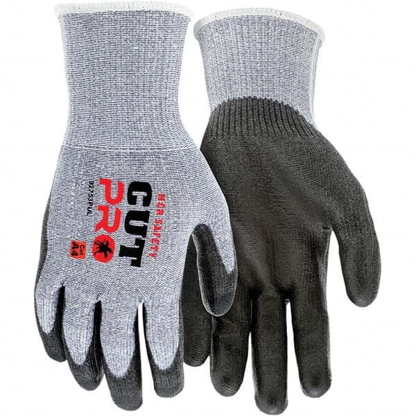 MCR Safety - Size M, ANSI Cut Lvl A4, Polyurethane Coated Cut Resistant Gloves - Americas Industrial Supply